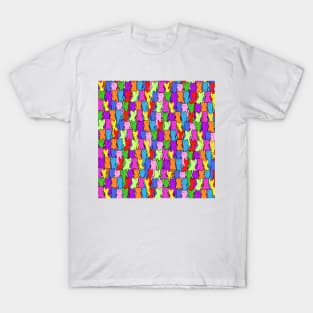 Cats pattern - colorful T-Shirt